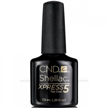 cnd shellac xpress 5 top coat 7,3 ml (tpo vrij)