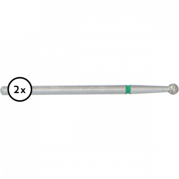 cobra diamant grof bolletje 2,7 mm 2 st.